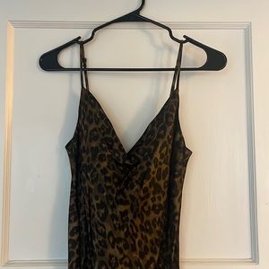 Zara maxi cheetah dress